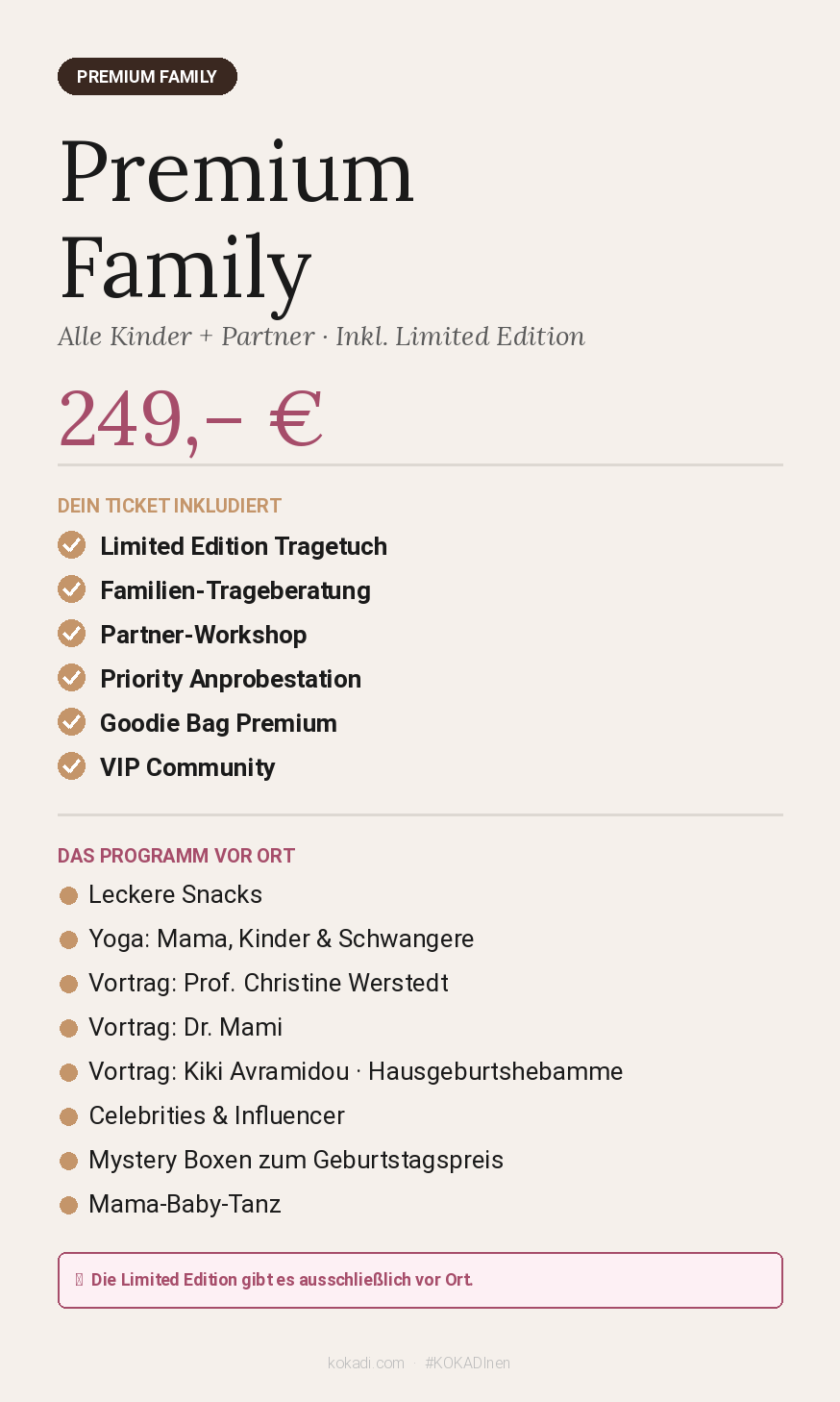 KOKADInen Premium Family inclusa edizione limitata