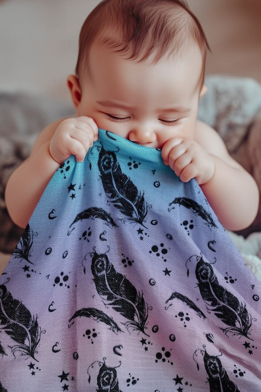 Musselin Schnuffeltuch Vicky Federn