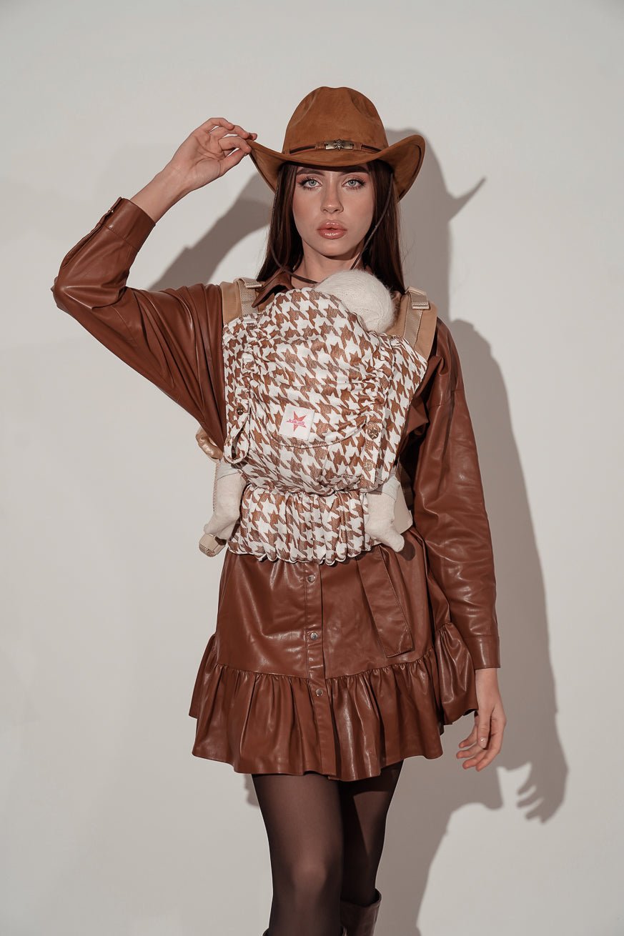 Marsupio Flip X Latte Macchiato Pied De Poule - KOKADI