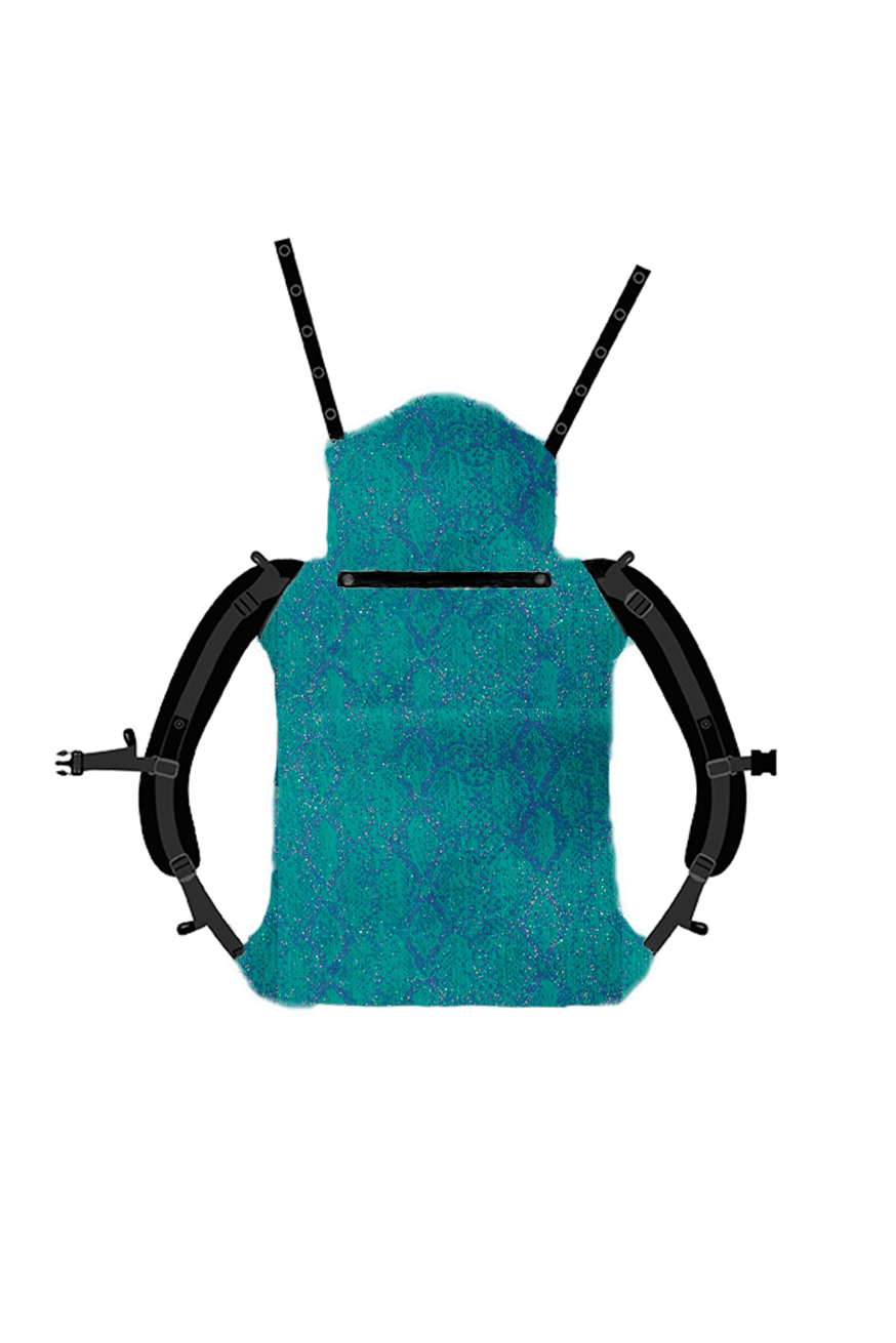 Marsupio Onbu Serpente Azzurra - KOKADI