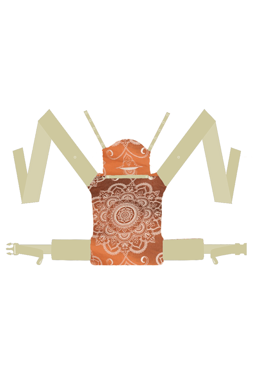 Marsupio TaiTai Mandala Latte Macchiato x Bamboo rovescio - KOKADI