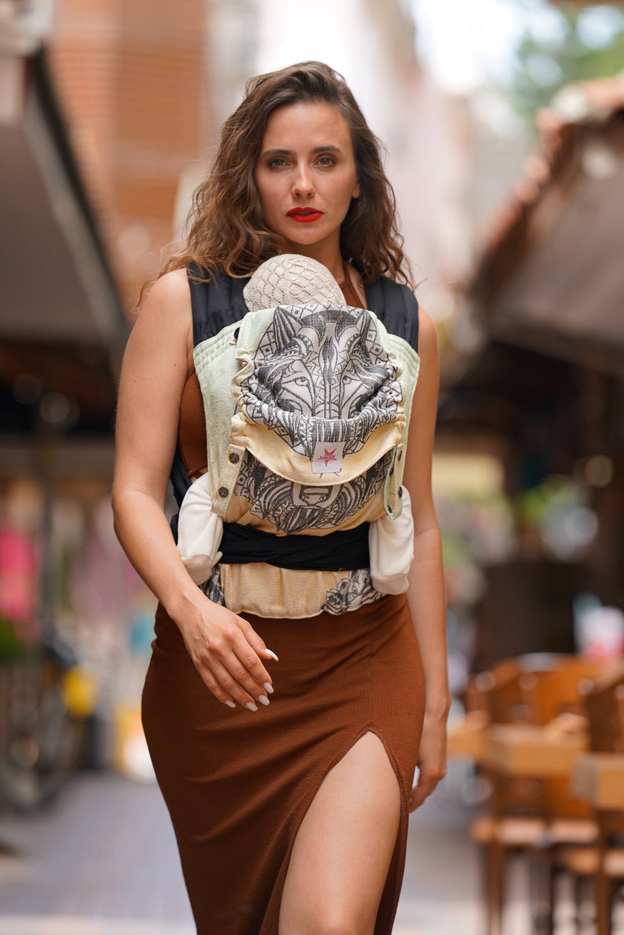 Marsupio TaiTai Lupo mandala selvaggio - KOKADI