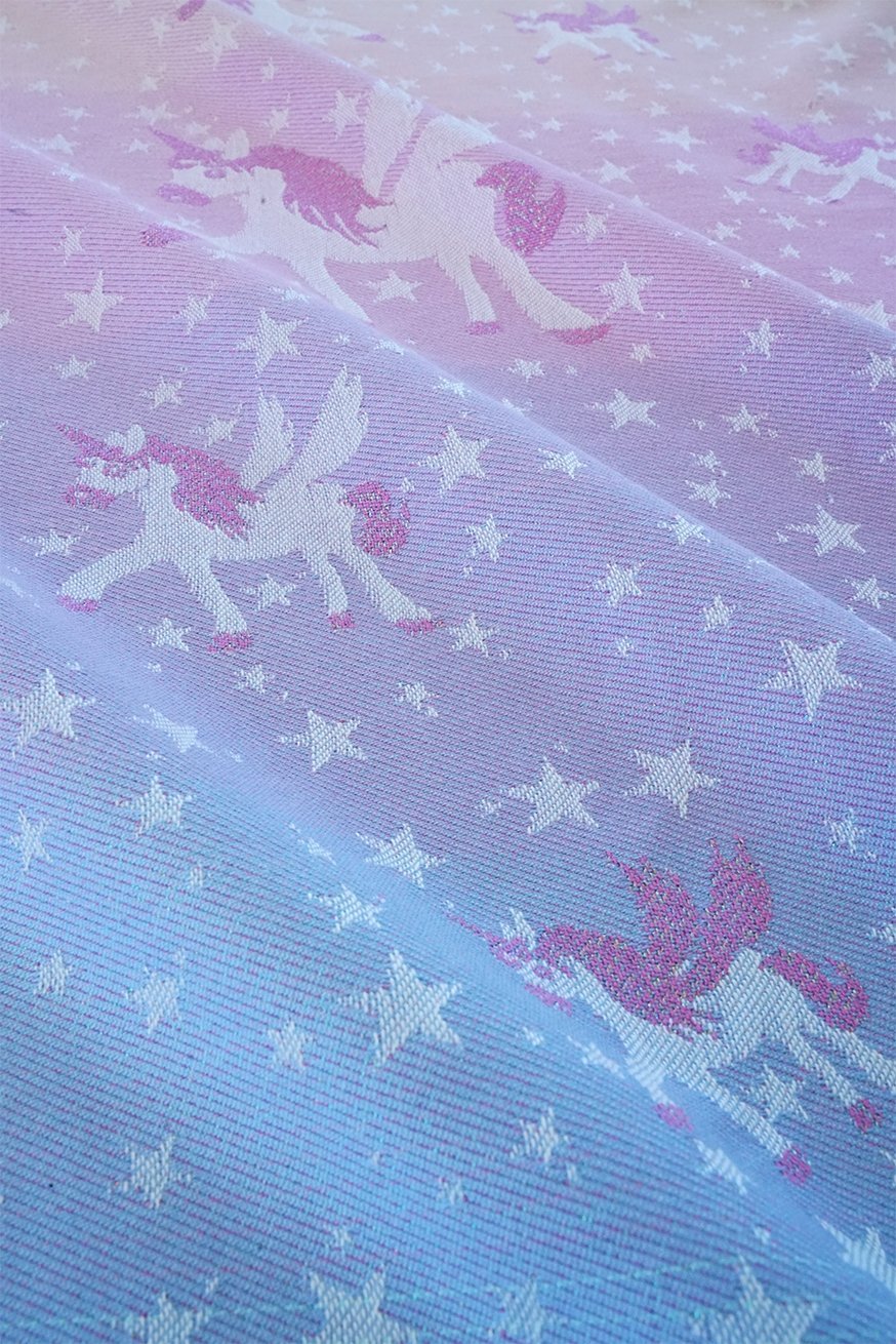 TrageTuch Pastell Rainbow Unicorn Purple Stars - KOKADI